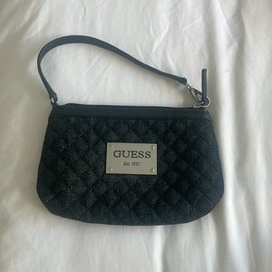 GUESS denim mini purse/wristlet